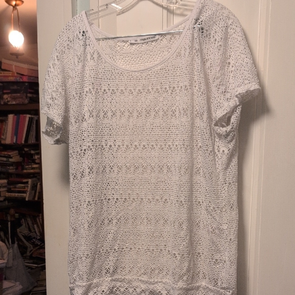 White Lace Women Top Maurices 1C